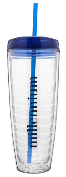 26 Oz T26 Double Wall Tumbler with Straw